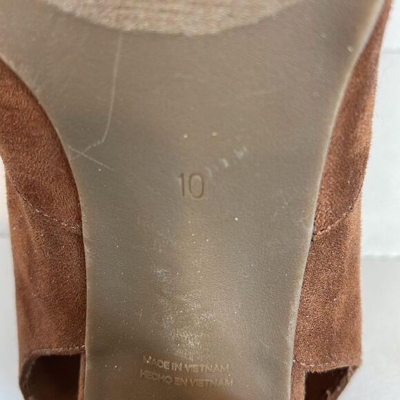 GAP cognac open toe lace bootie size 10 - Picture 7 of 7